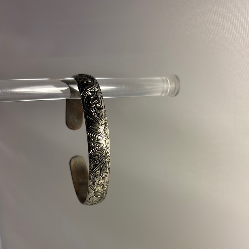 Chinese wedding cuff - silver and alloy mix